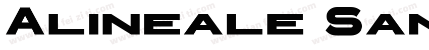 Alineale Sans Bold字体转换